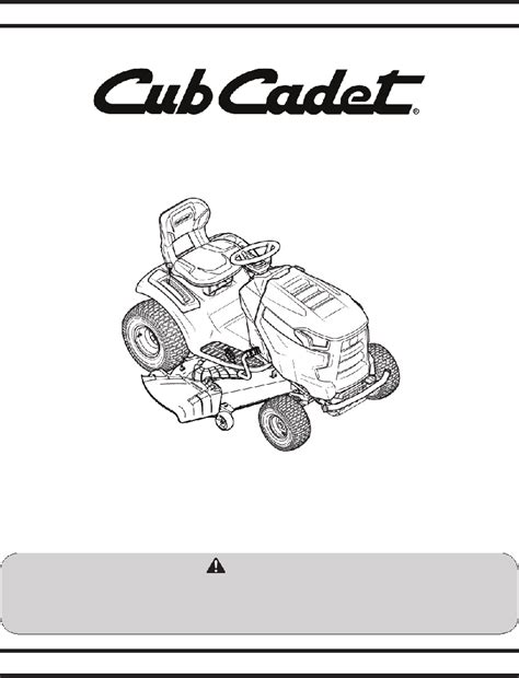 cub cadet xt1 lt42 manual